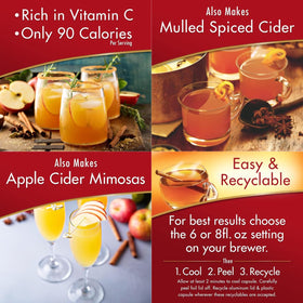 Alpine Spiced Apple Cider mug with hot water for quick cozy drinks