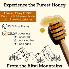 Altay Meadows Acacia honey spoon dip perfect for drizzle on cheese