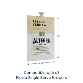 Alterra French Vanilla Decaf Coffee delivers smooth aroma with low caffeine