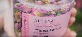 Rose Bud Tea used in desserts and beverages for flavor and aroma
