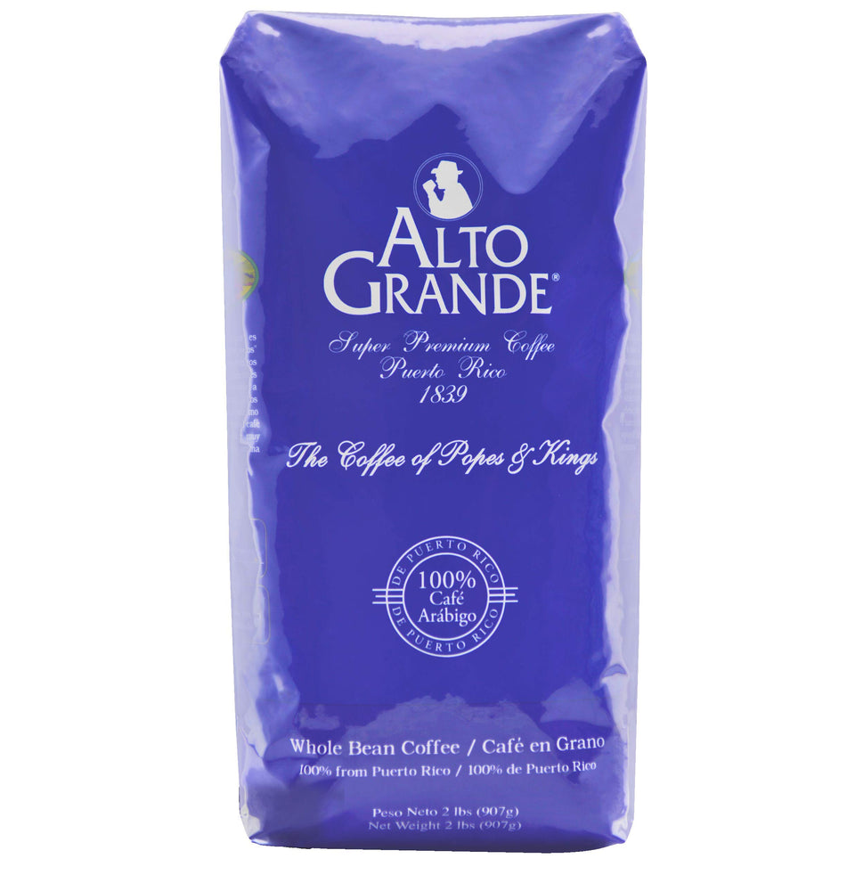 Alto Grande bean closeup highlighting premium quality and aroma