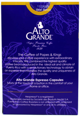 Alto Grande Puerto Rico Arabica pod highlighting authentic origin