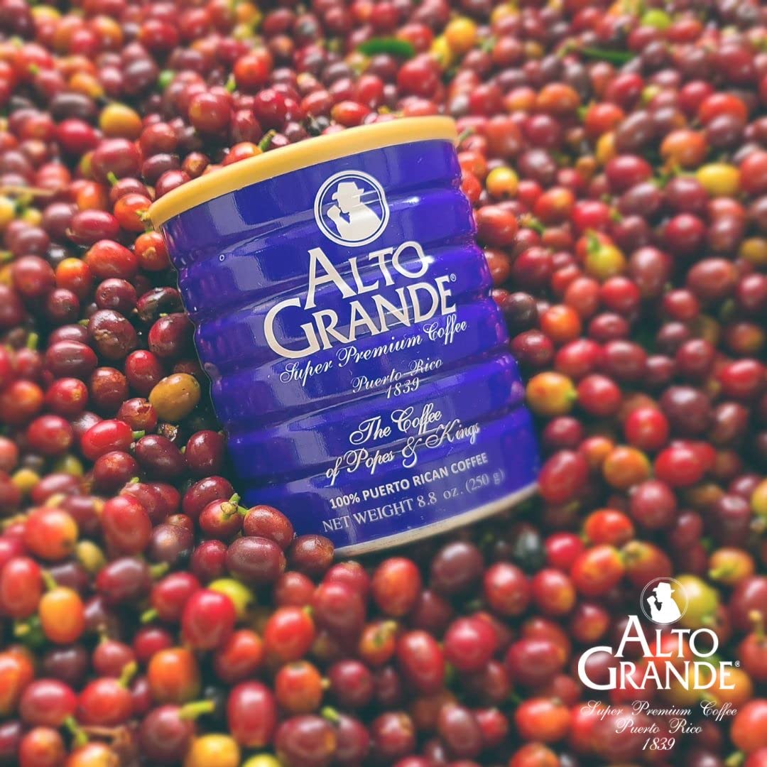 Steaming cup releasing Alto Grande aroma for a rich morning ritual.