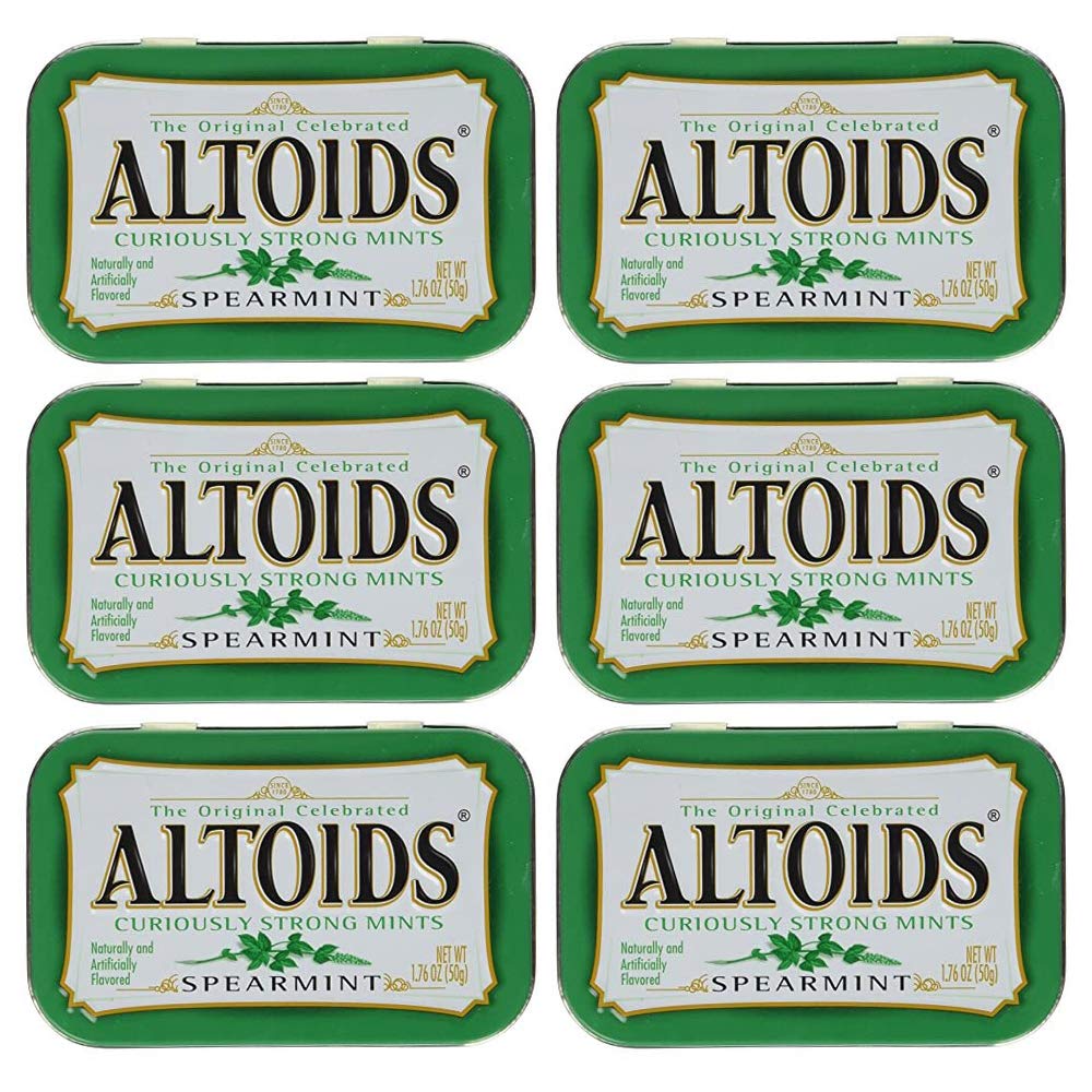 Altoids Curiously Strong Mints six-tin pack for on-the-go freshness