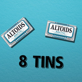 Sugar-free Arctic Wintergreen mints in a slim pack for travel.