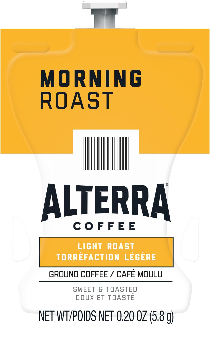 Altterra Morning Roast Freshpacks aroma-steam cup highlights inviting morning aroma in every brew.