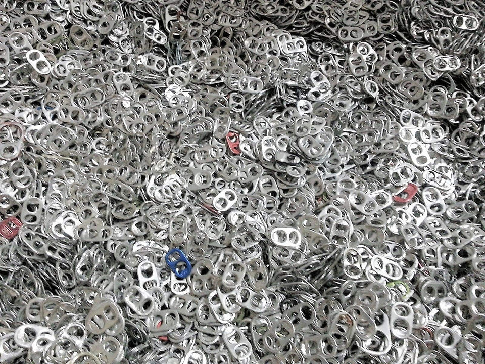 Aluminum pop tabs 6000 silver tabs for crafts and charity projects
