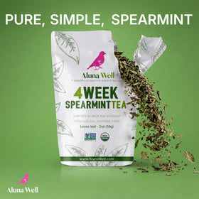 Aluna Well Spearmint Tea supports a daily caffeine-free ritual