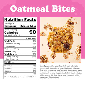 Alyssa's Gluten Free Oatmeal Cookies on-the-go snack-pack in a bag.