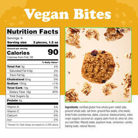 ALYSSA'S Oatmeal Bites with organic ingredients for clean snacking