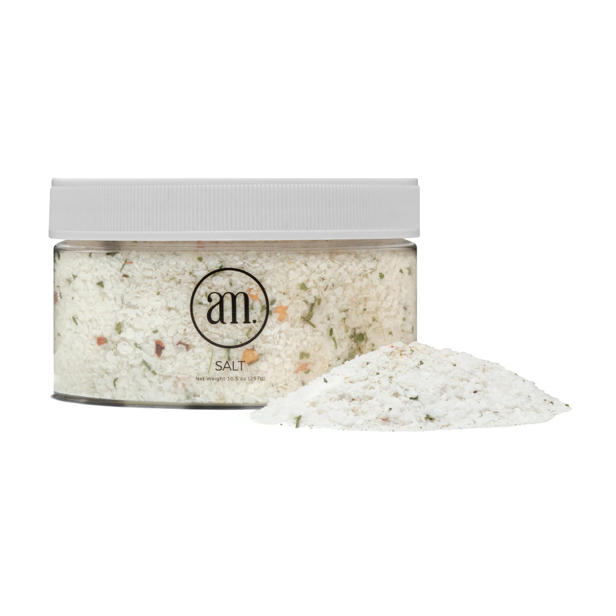 AM Signature Salt packaging highlights an artisanal blend for gifting and everyday seasoning.