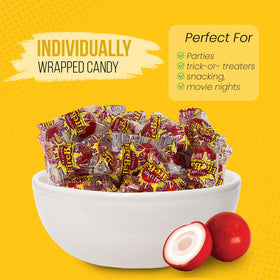 A.M SWEET Atomic Fireball cinnamon bite close-up, showcasing bold flavor.