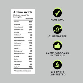 AMANDEAN 18 amino acids with gelatin for a protein-rich ingredient