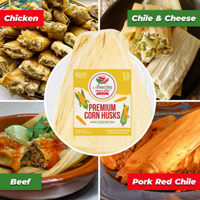 Amazing Chiles & Spices corn husks ready to use for quick tamales in your kitchen.