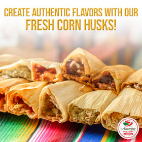 Amazing Chiles & Spices husks ready for steaming tamales without tearing.