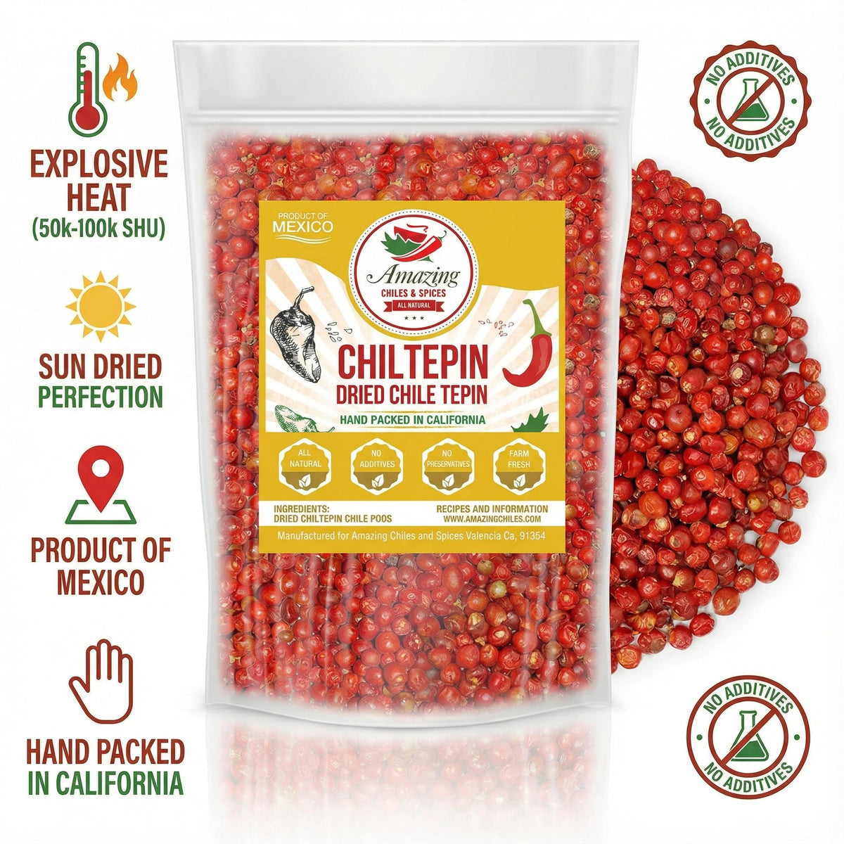 Amazing Chiles & Spices pantry shot emphasizes easy spice access.