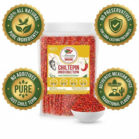 Amazing Chiles & Spices chiltepin peppers for flavor-packed meals.