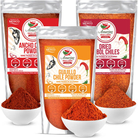 Amazing Chiles & Spices ancho chile powder in a bowl for authentic flavor