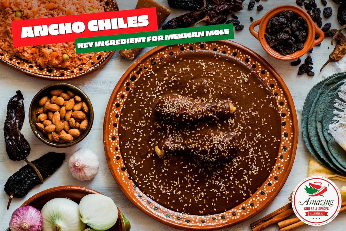 Amazing Chiles & Spices ancho chiles mole sauce base preparation