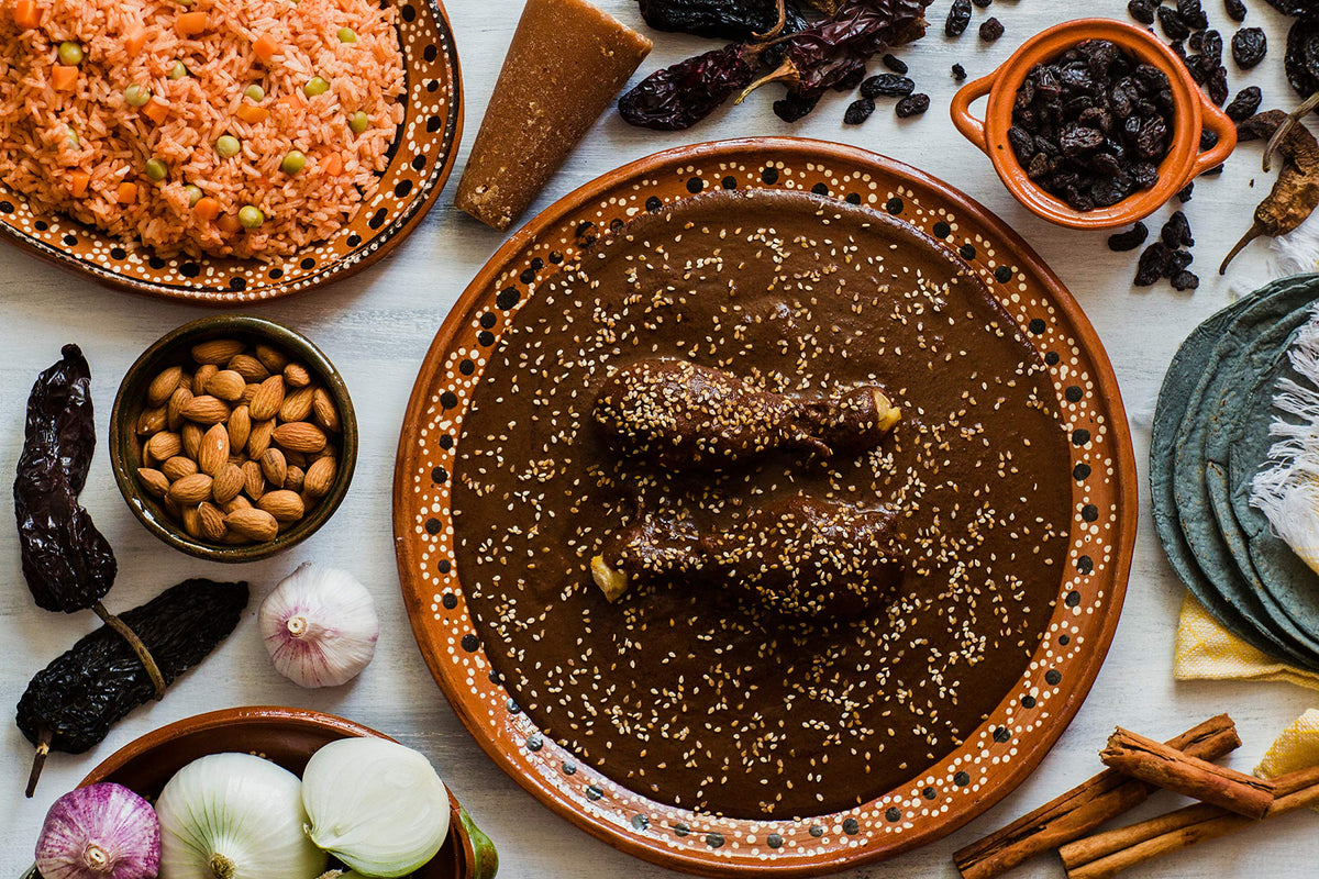 Amazing Chiles & Spices ancho powder mole-base color for authentic Mexican flavors.