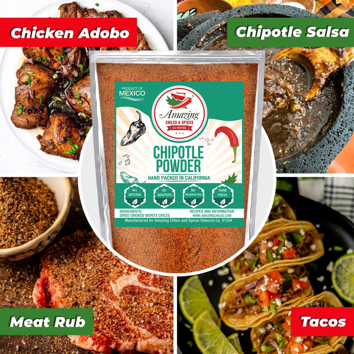 Chipotle chili powder close-up reveals rich red-to-black hue ideal for grills