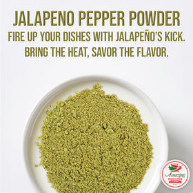 Shelf display featuring Amazing Chiles & Spices jalapeño powder communicates premium packaging.