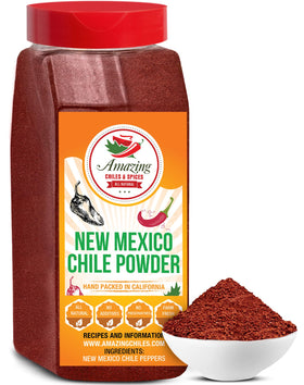 Amazing Chiles & Spices New Mexico Chili Powder bottle ready to flavor meals with balanced heat.