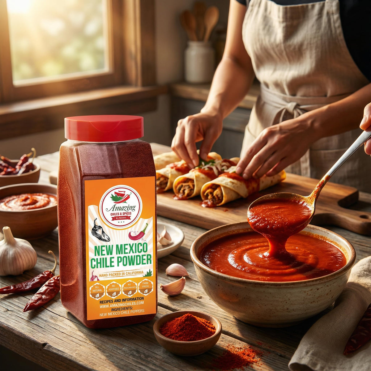 Amazing Chiles & Spices New Mexico Chili Powder meat rub brightens grilled dishes.