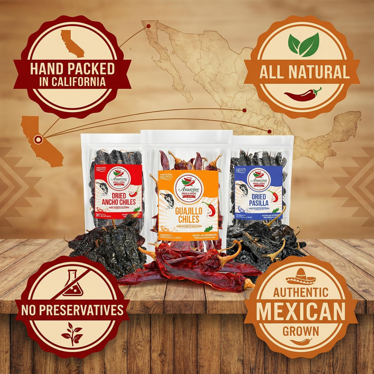 Amazing Chiles & Spices peppers in sauce pot illustrating deep color and aroma