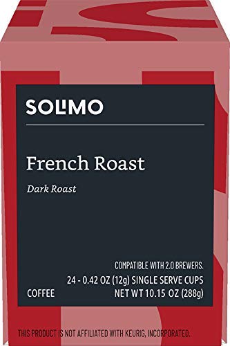 24-count Solimo French Roast pack offers value for daily use.