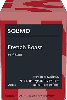 24-count Solimo French Roast pack offers value for daily use.