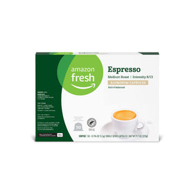 Amazon Fresh brand logo on packaging reinforces a trusted choice.