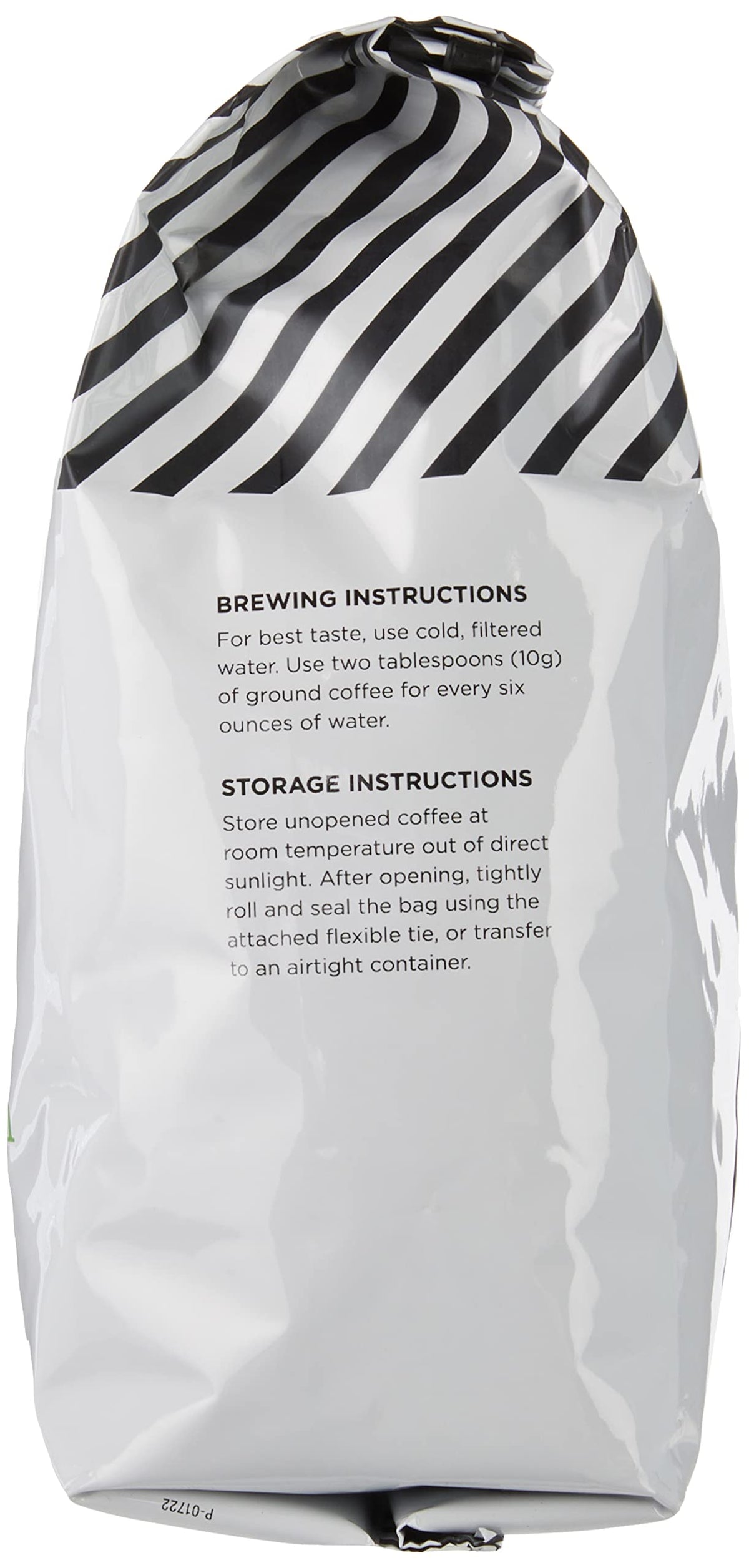 Amazon Fresh Colombia brewed coffee cup illustrates inviting pour-over-ready experience.