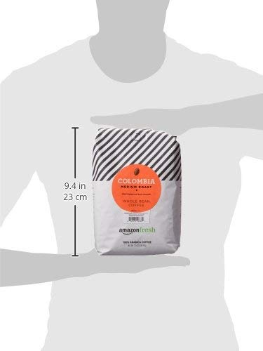 Open coffee bag showing fresh beans ready to grind