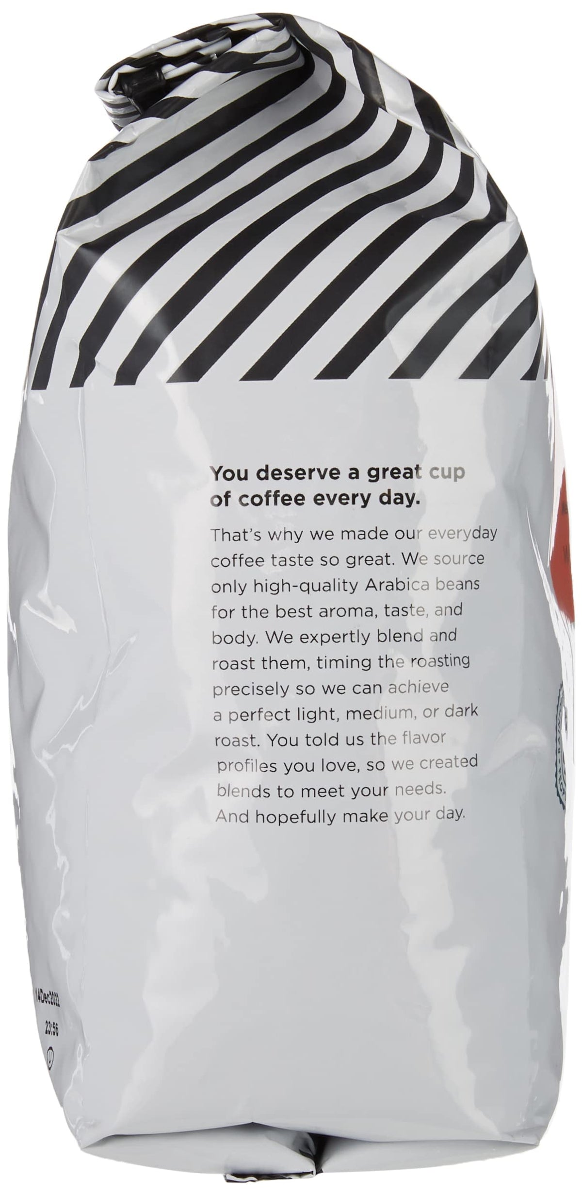 Ground coffee ready for pour-over using Amazon Fresh Colombia flavor
