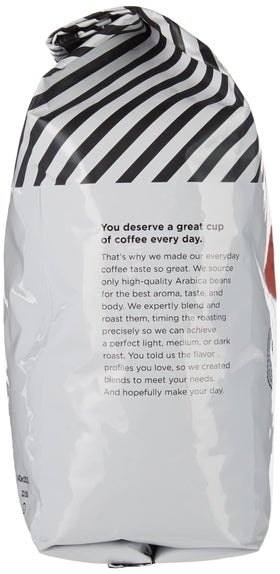 Ground coffee ready for pour-over using Amazon Fresh Colombia flavor