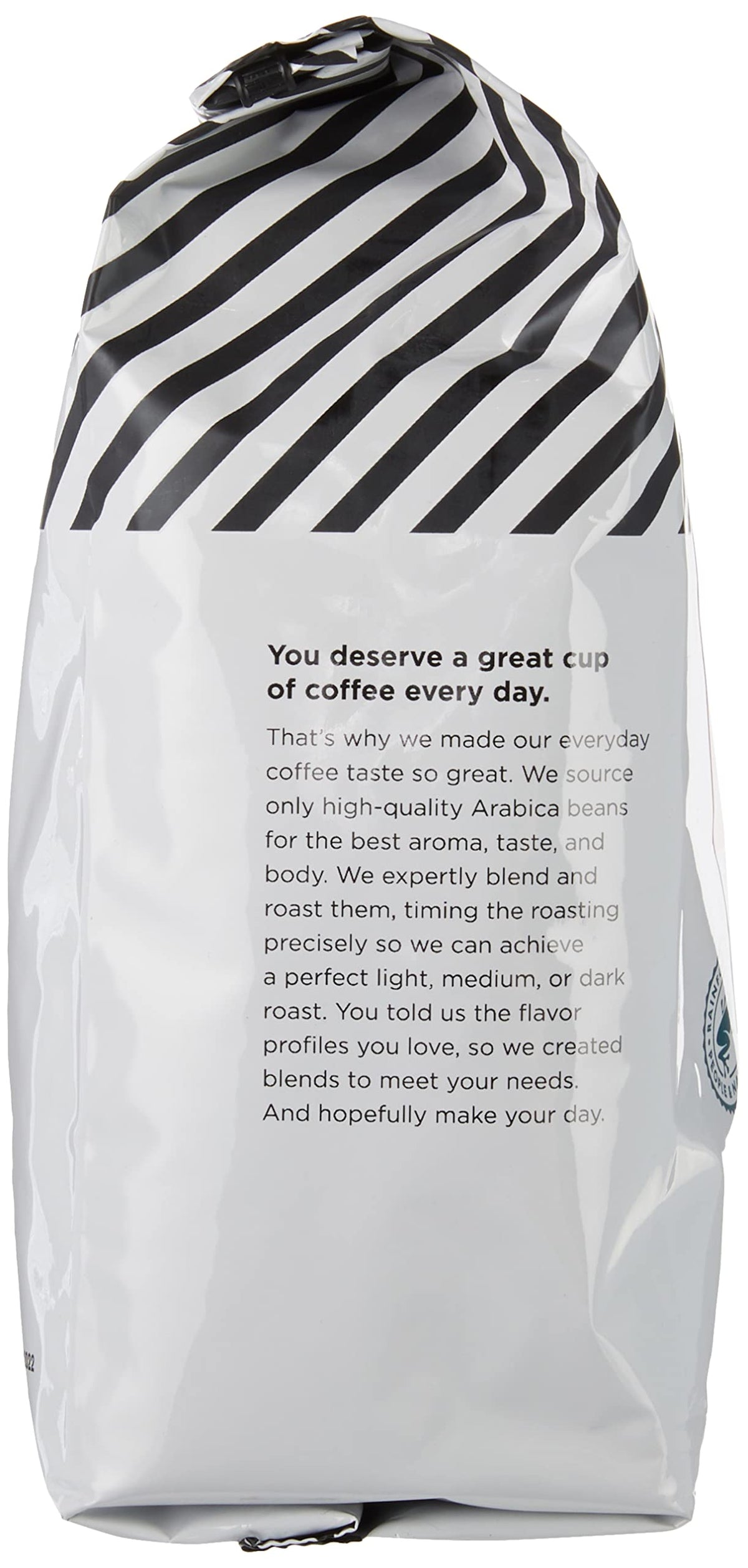 Amazon Fresh Colombia roast medium brown indicates balanced body and smooth finish.