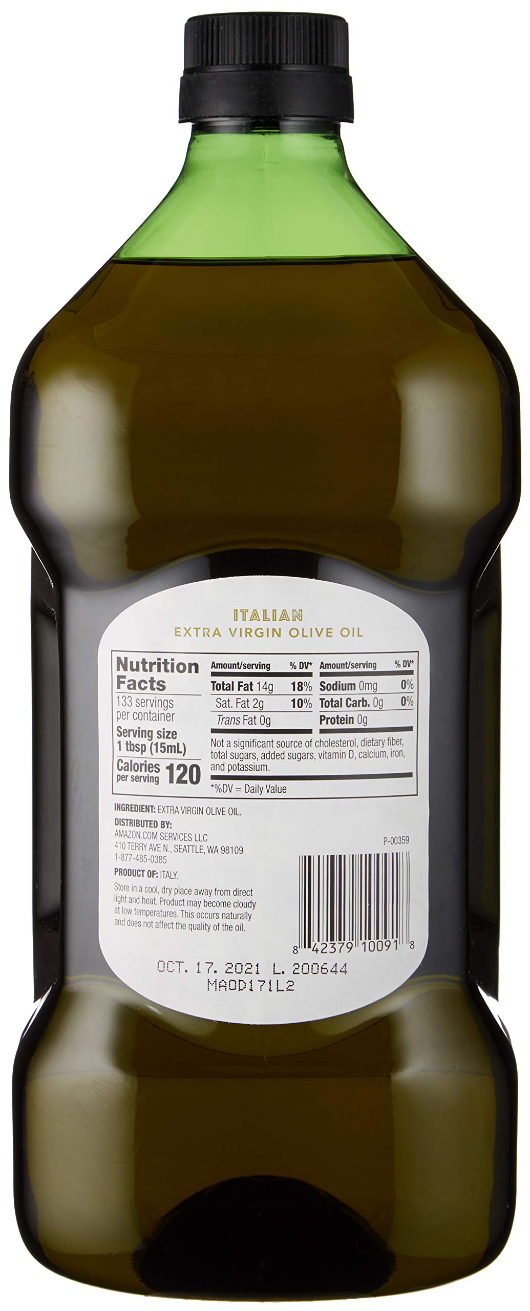 Amazon Fresh olive oil finishing-dish use for dressings and dipping
