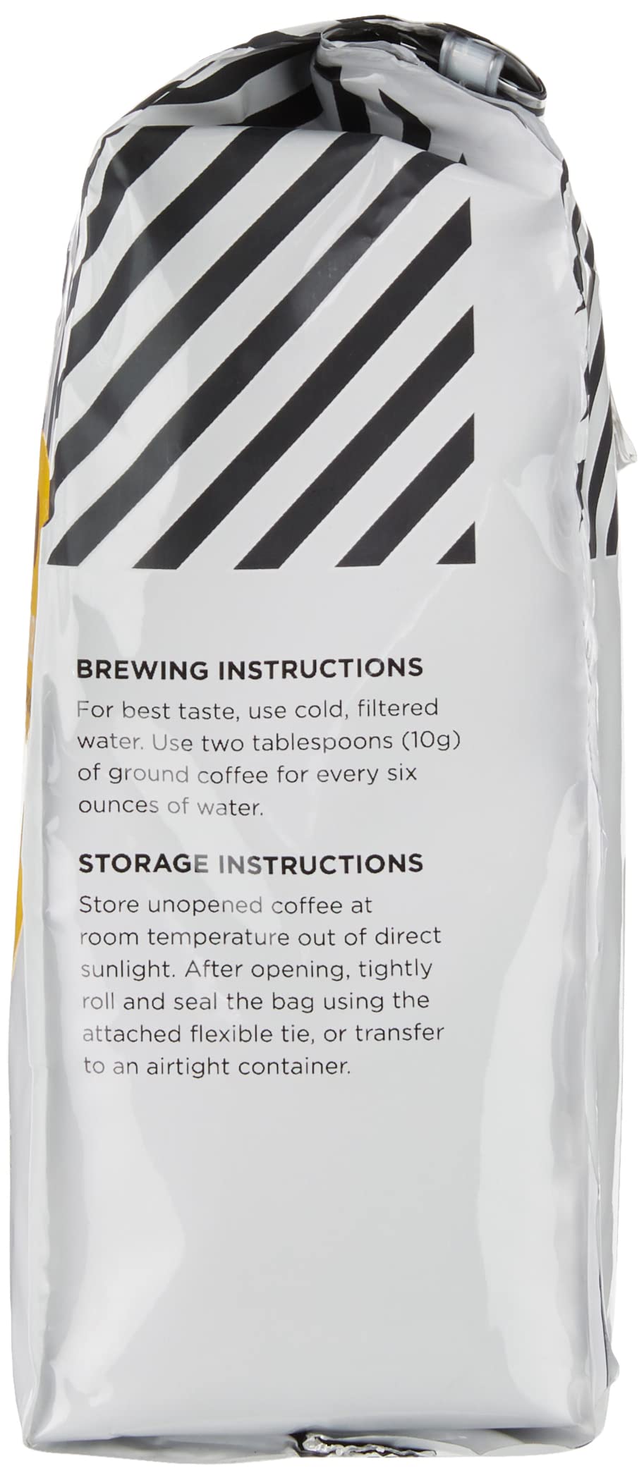 Amazon Fresh Just Bright pack-3 layout emphasizes value for everyday coffee ritual.