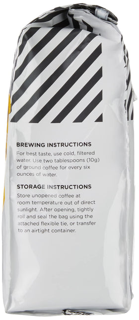Amazon Fresh Just Bright pack-3 layout emphasizes value for everyday coffee ritual.