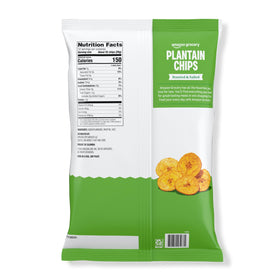 Amazon Fresh plantain chips served as a crispy snack, ideal with dips
