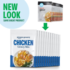 Amazon Grocery brand transition packaging image showing familiar product with new branding and same ingredients.