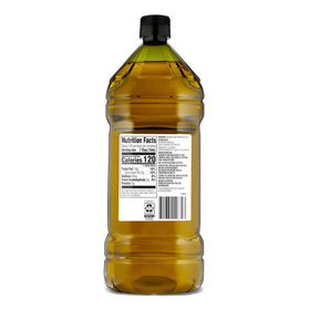 Amazon Grocery Organic Extra Virgin Olive Oil label showcasing organic, non-GMO status and cold-pressed quality for marinades.