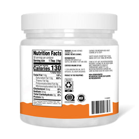 Amazon Grocery Organic Refined Coconut Oil 30oz pour-friendly bottle ideal for sautéing.