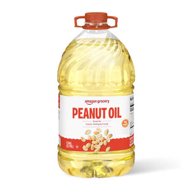 Amazon Grocery Peanut Oil 128oz bottle for versatile cooking and bulk use