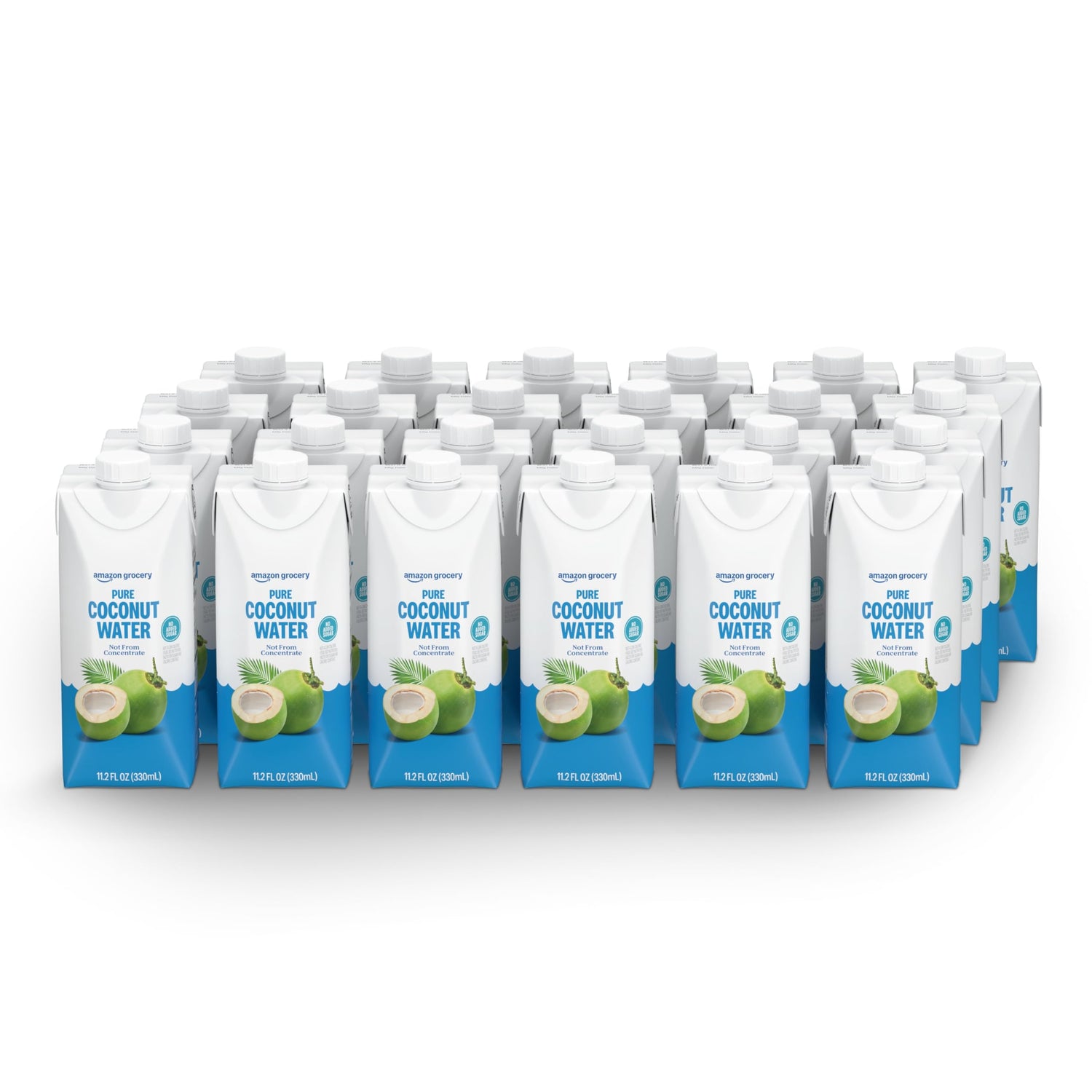 Amazon Grocery Pure Coconut Water bottle for refreshing on-the-go hydration