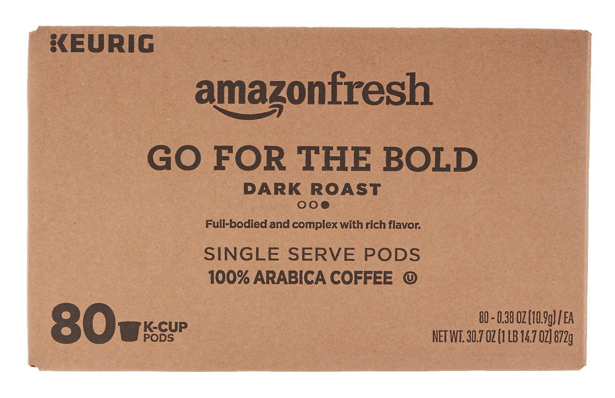 AmazonFresh Go For the Bold pods close-up for single-serve brewing