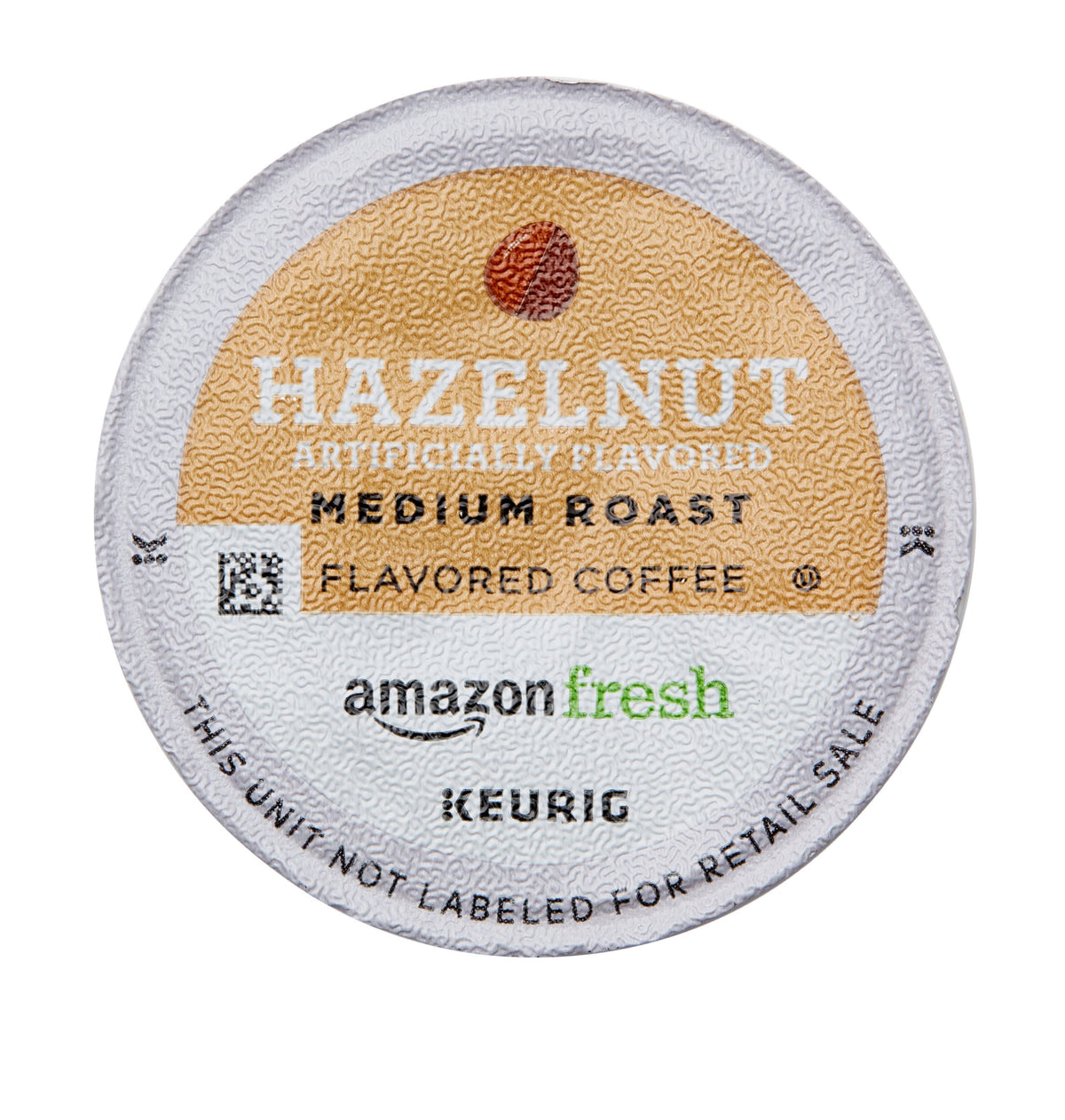 Aromatic steam rising from a cup of AmazonFresh hazelnut coffee