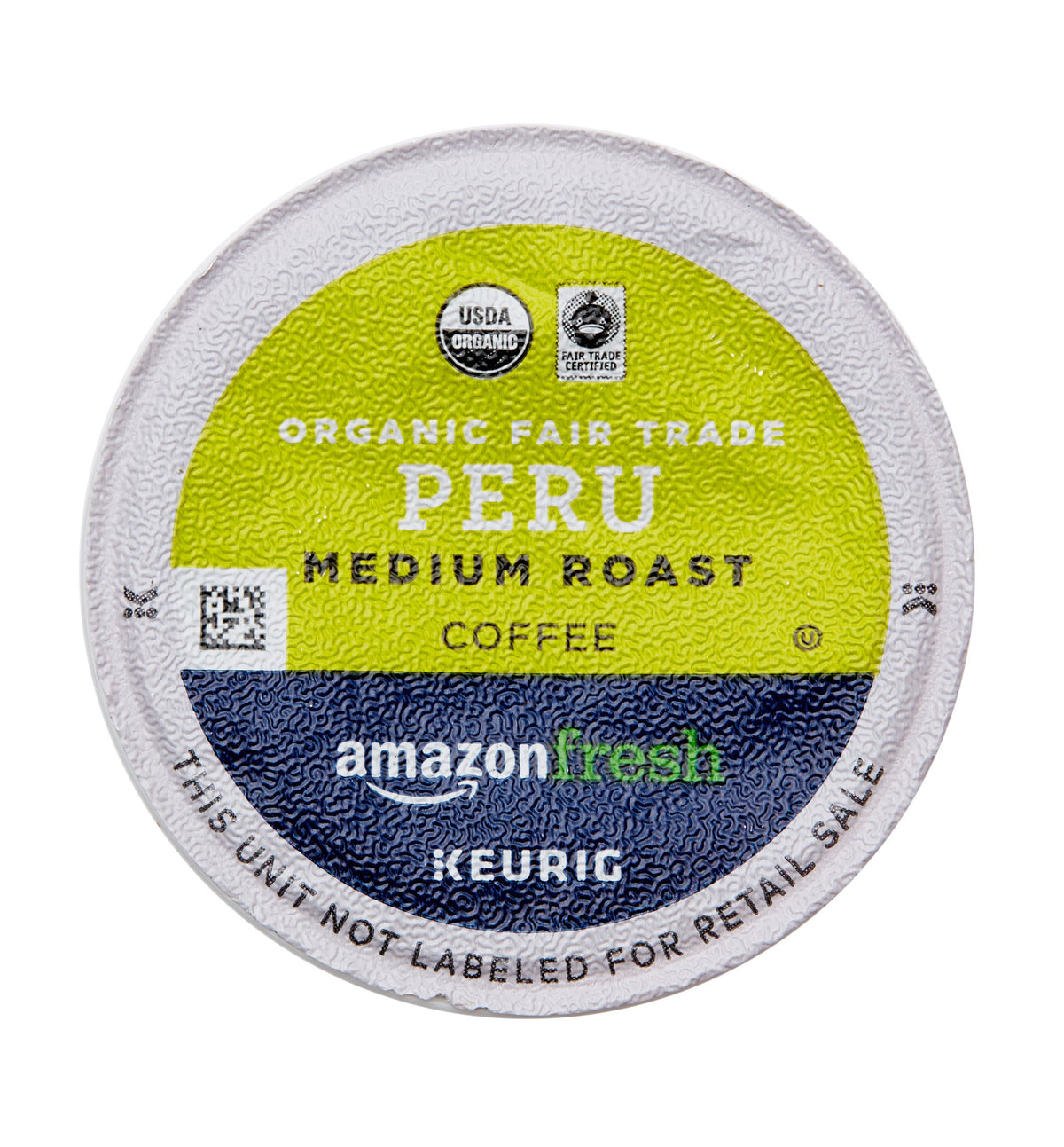 Amazon Fresh Roasted and packed in the U.S.A. K-Cups ready to brew quickly.