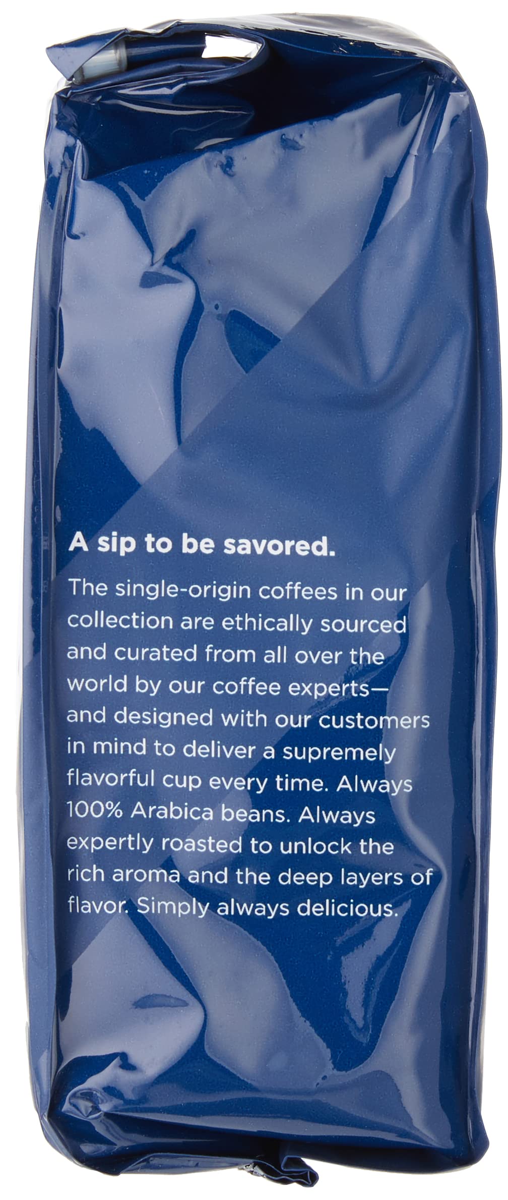 Amazon Fresh roasted and packed in the USA ensures freshness in every bag.